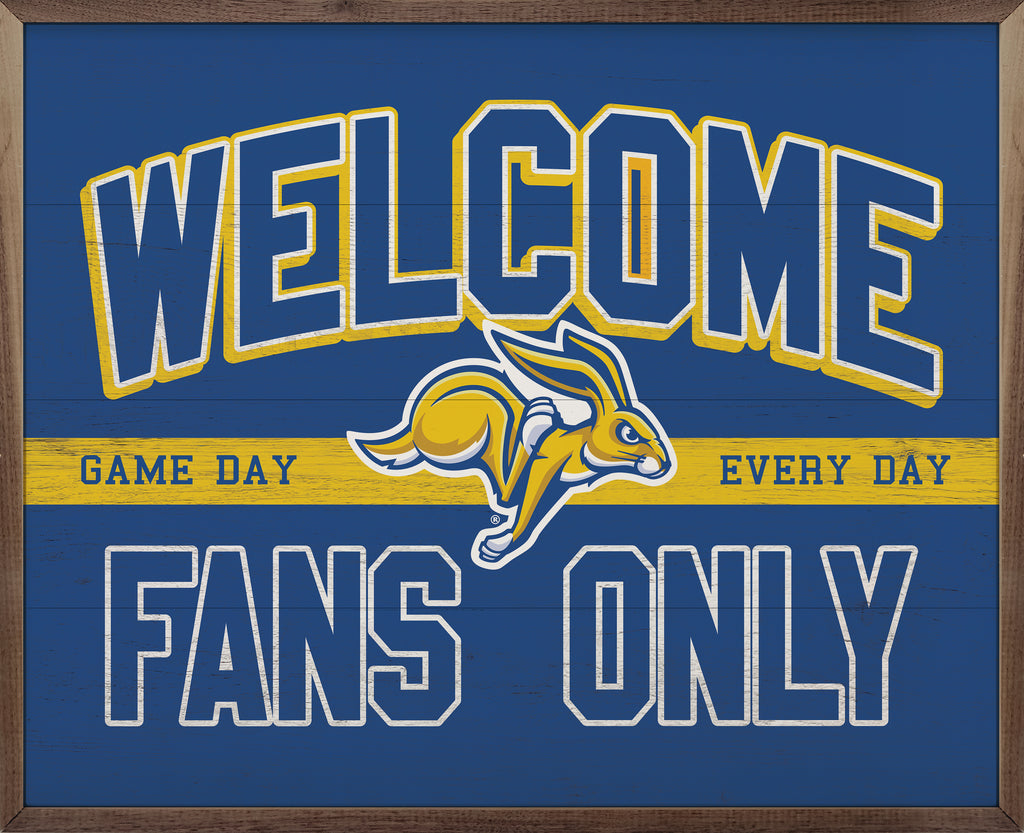 Welcome Fans Only South Dakota State 20x16 / Blue