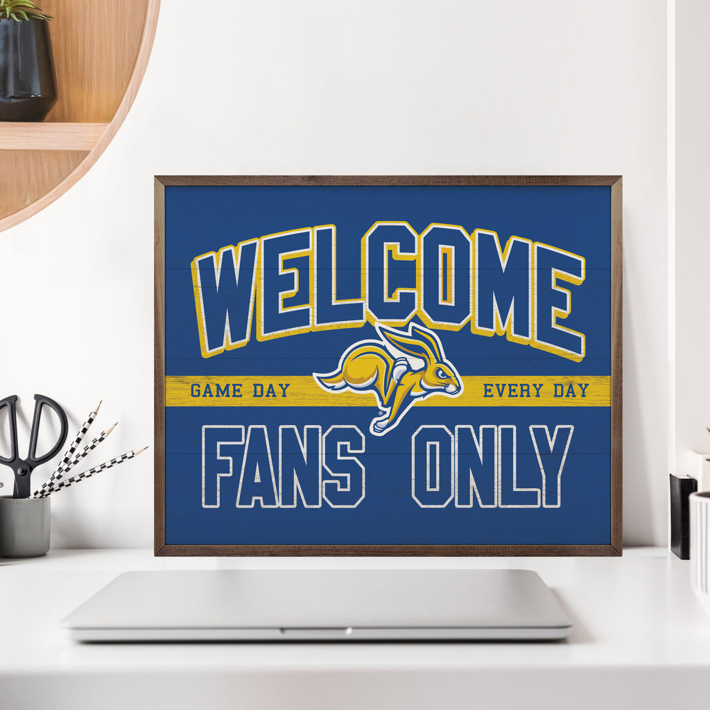 Welcome Fans Only South Dakota State 20x16 / Blue