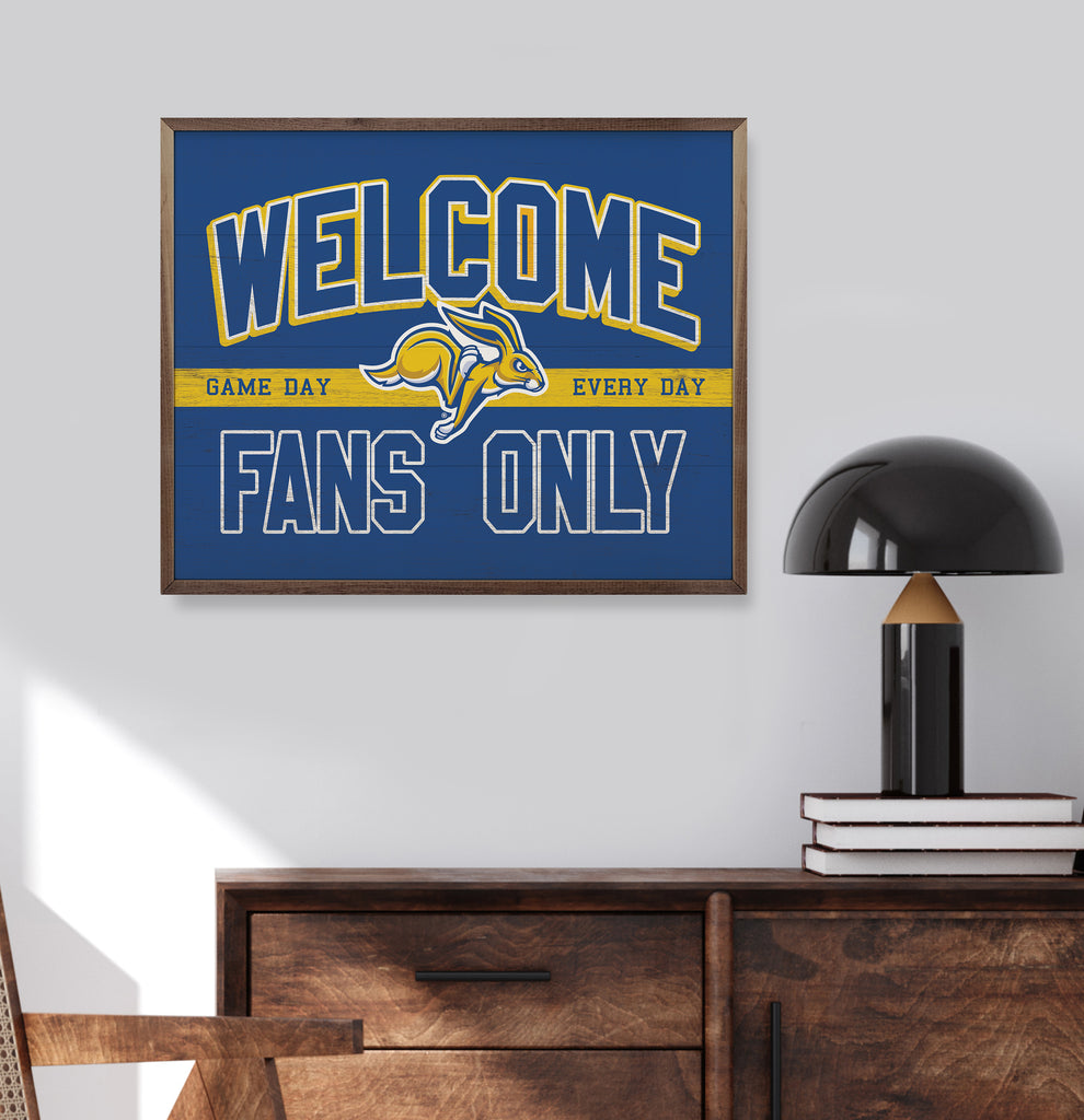 Welcome Fans Only South Dakota State 20x16 / Blue