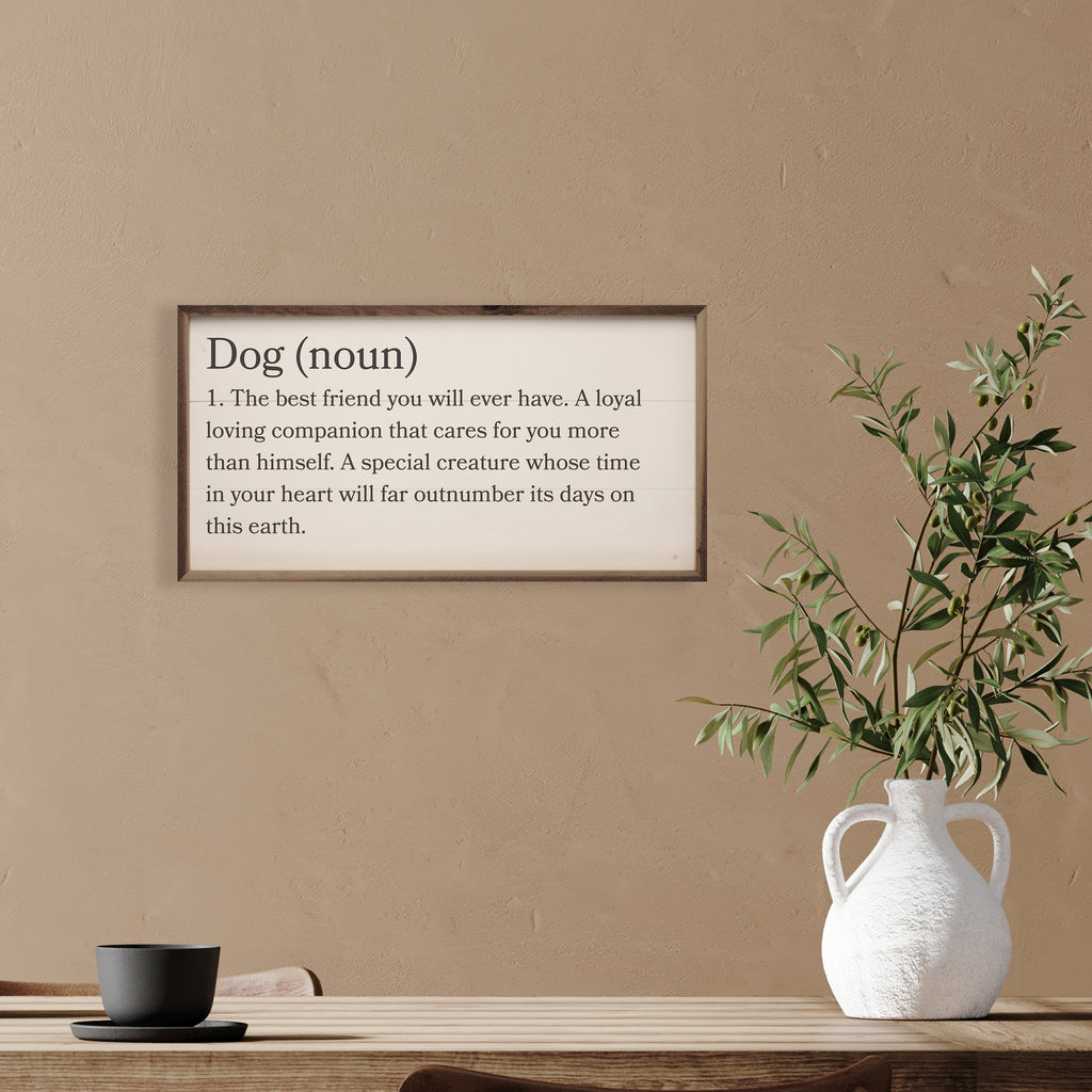 Dog Definition White 24x12 / White