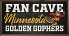 Fan Cave Mascot Minnesota 24x12 / Black