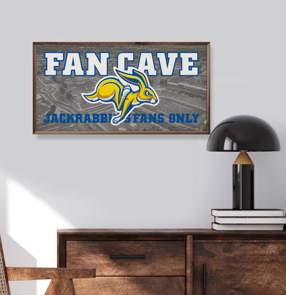 Fan Cave Stadium South Dakota State 24x12 / Gray