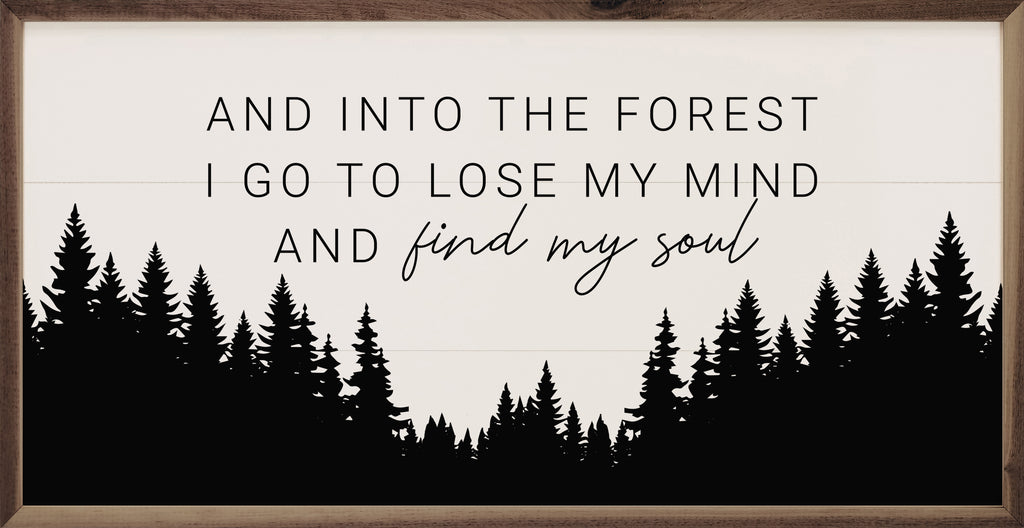 Find My Soul Forest 24x12 / Multi-Color