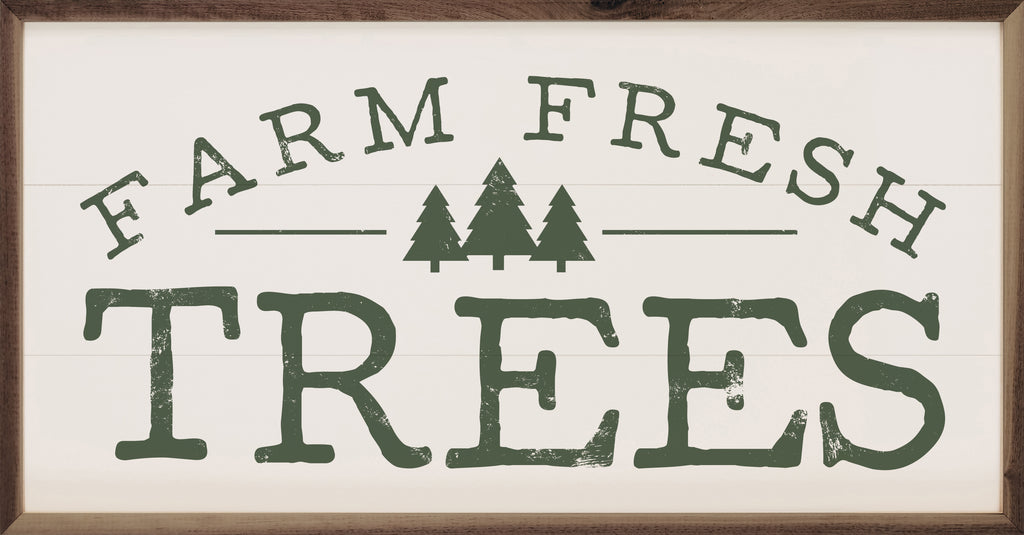 Green Farm Fresh Trees White 24x12 / White