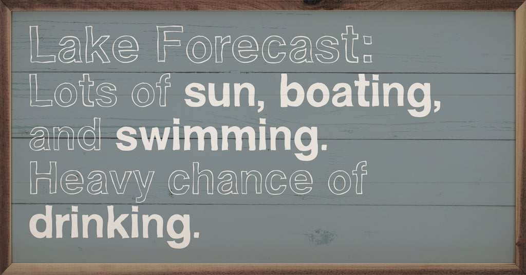 Lake Forecast Blue 24x12 / Blue