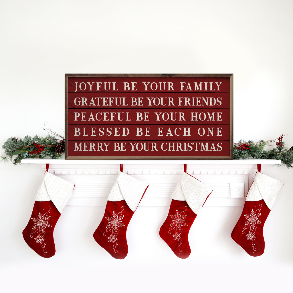 Merry Be Your Christmas Red 24x12 / Red