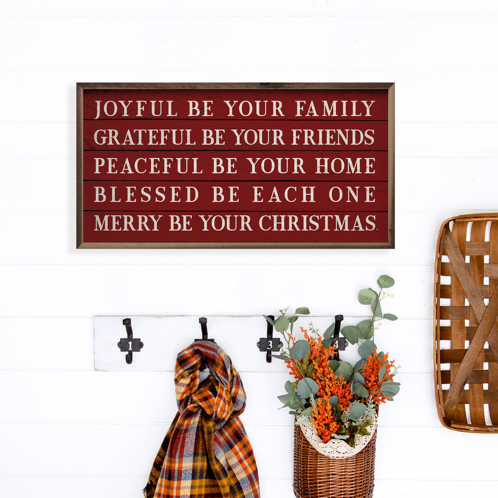 Merry Be Your Christmas Red 24x12 / Red