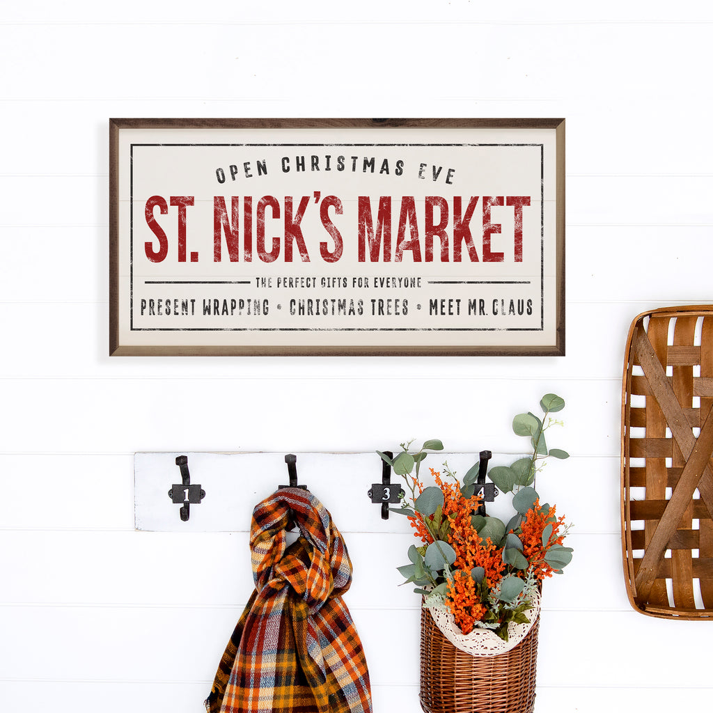 St. Nick's Market White 24x12 / White
