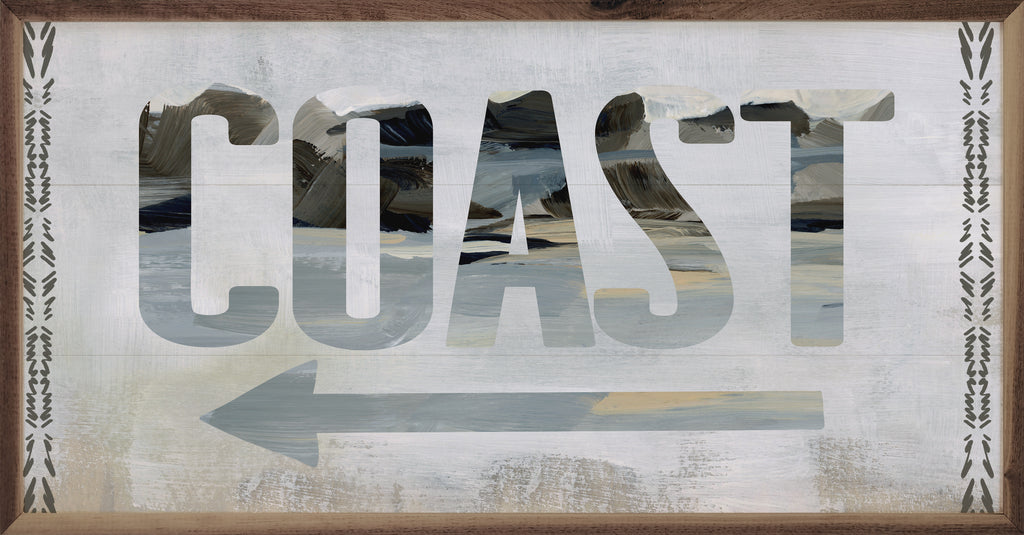 The Coast Is This Way By Emily Wood 24x12 / Multi-Color