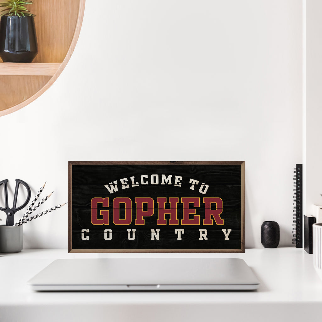 Welcome Country Minnesota 24x12 / Black