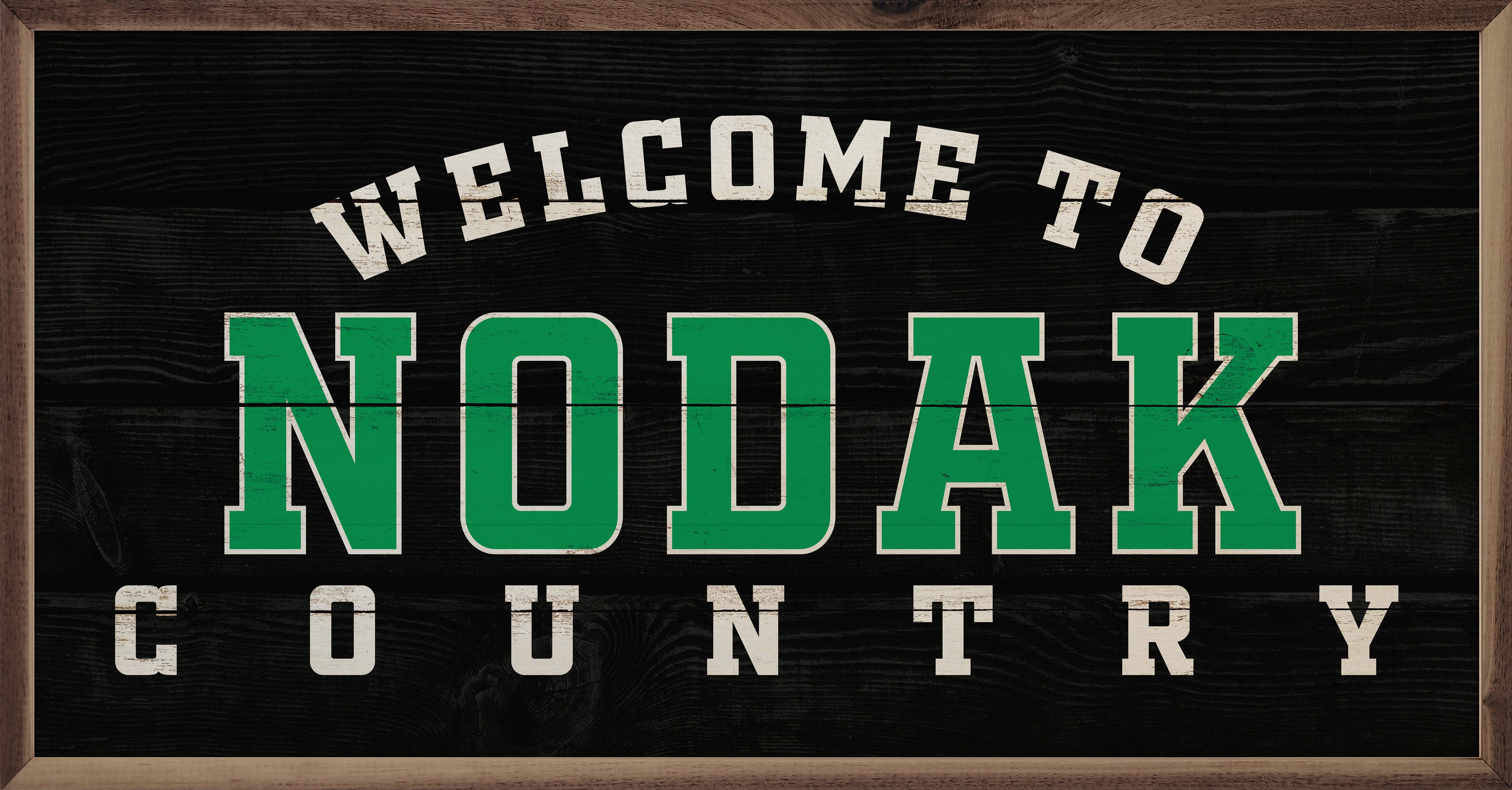 Welcome Country North Dakota 24x12 / Black