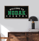 Welcome Country North Dakota 24x12 / Black