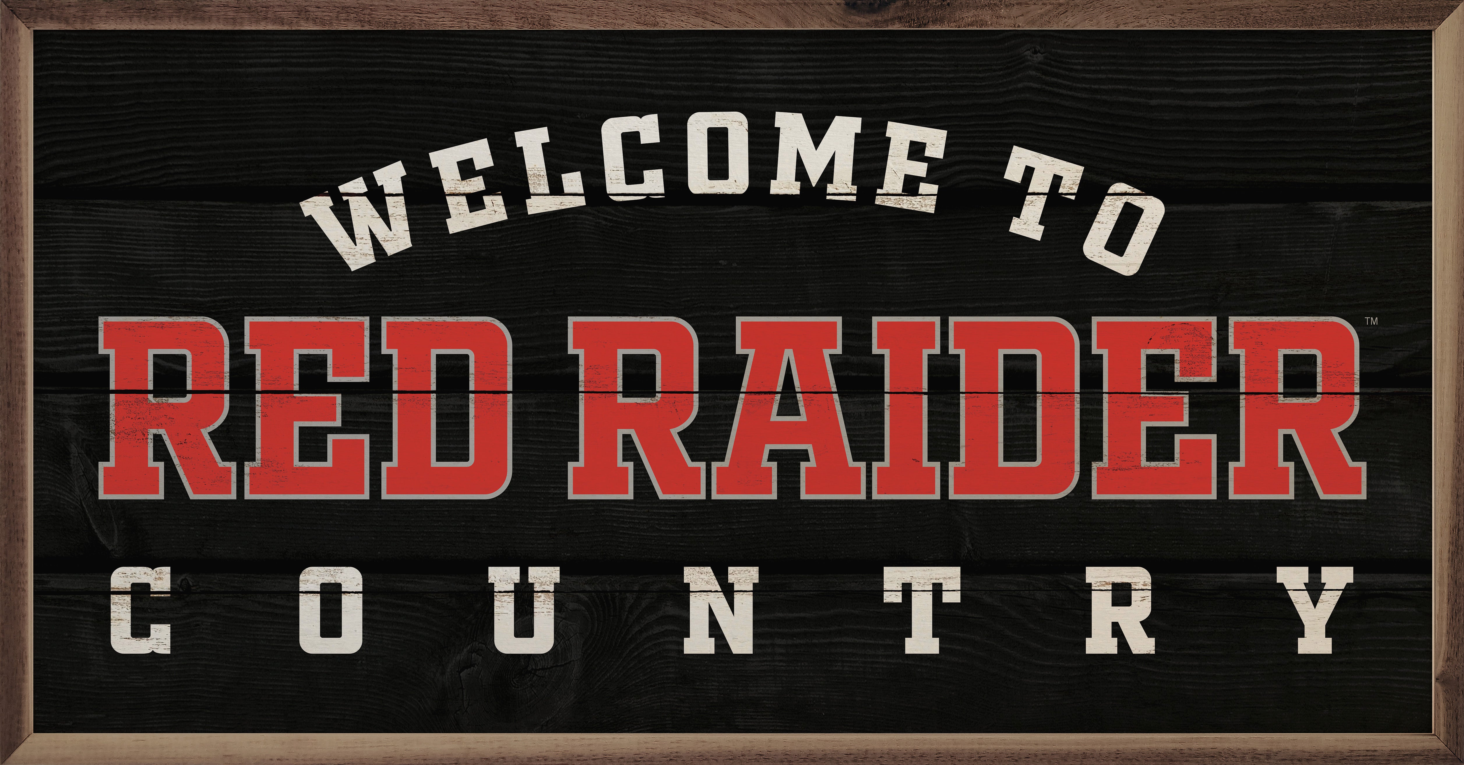 Welcome Country Texas Tech 24x12 / Black