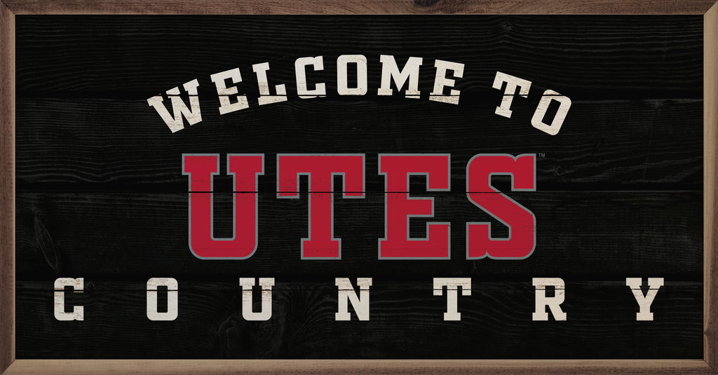 Welcome Country Utah 24x12 / Black