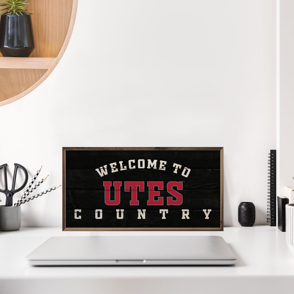 Welcome Country Utah 24x12 / Black