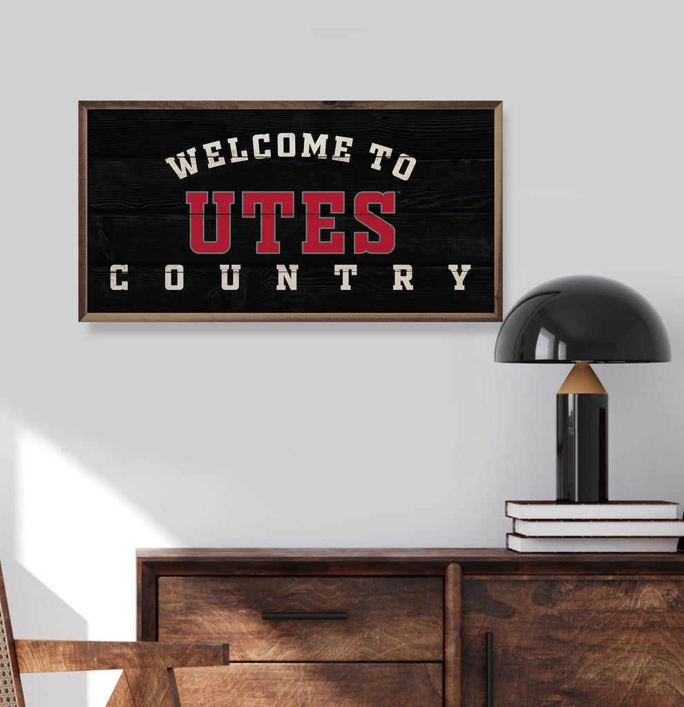 Welcome Country Utah 24x12 / Black