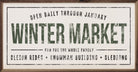 Winter Market Green White 24x12 / White