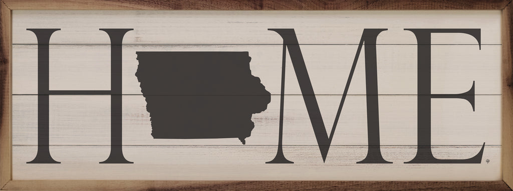 Personalized Home State Horizontal Whitewash 24x8 / Whitewash