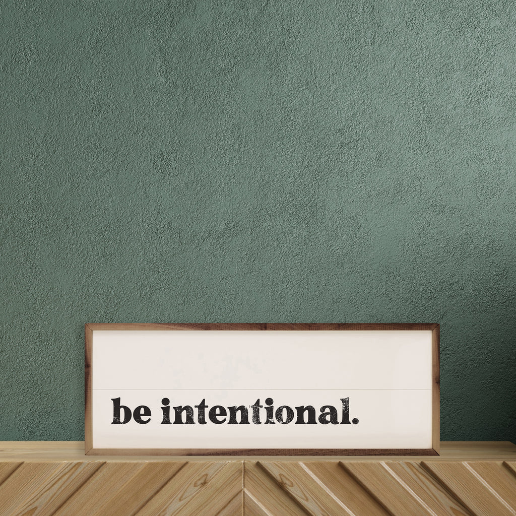 Be Intentional White 24x8 / White