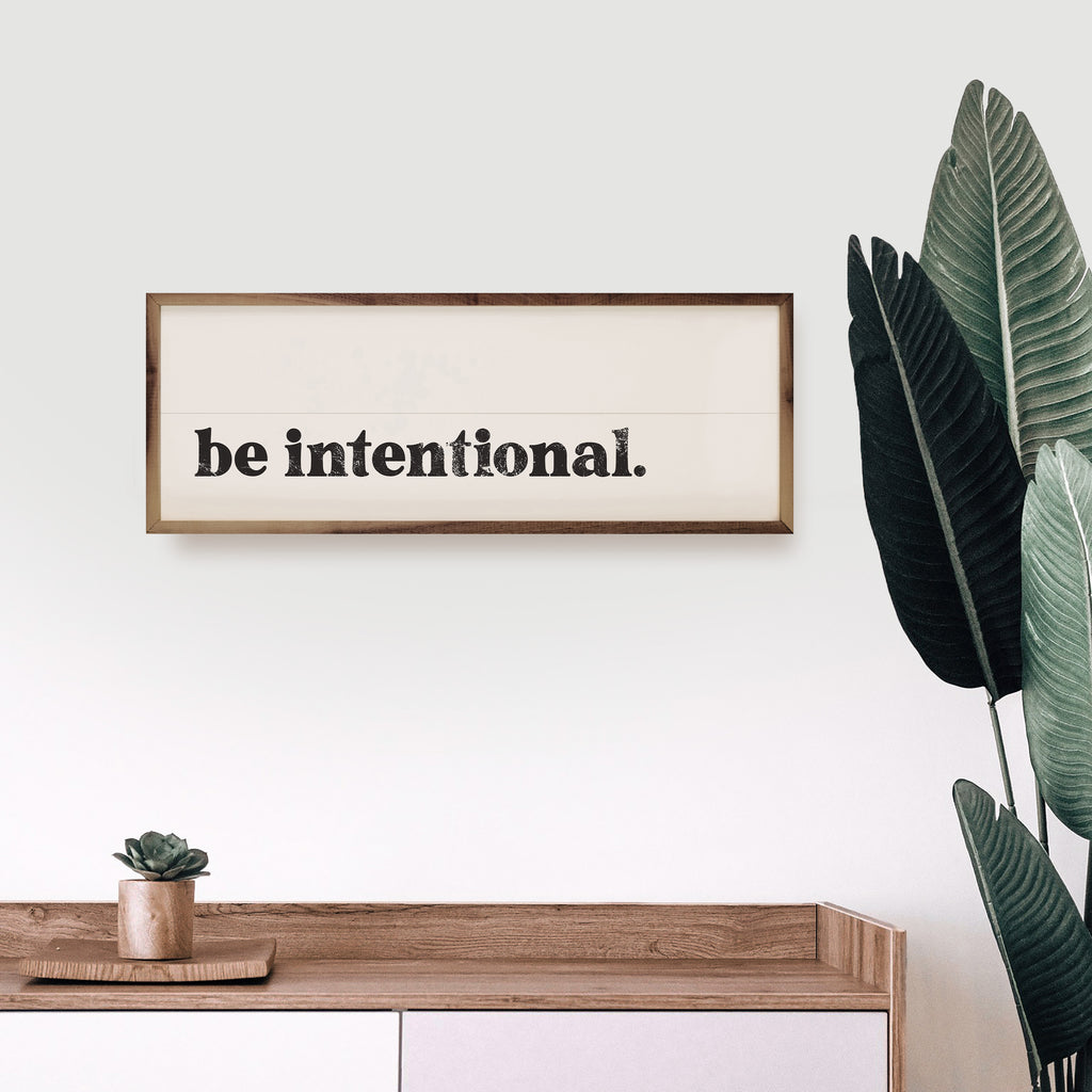 Be Intentional White 24x8 / White