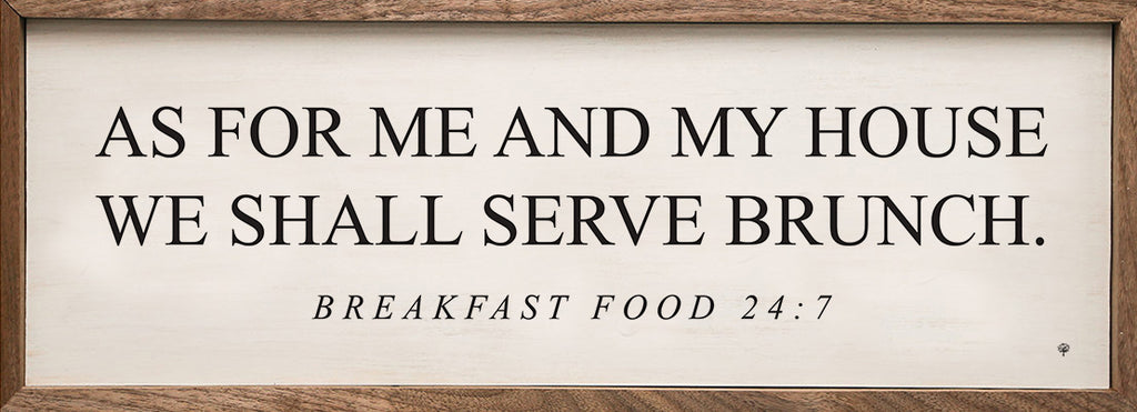 Breakfast Food 24 7 White 24x8 / White