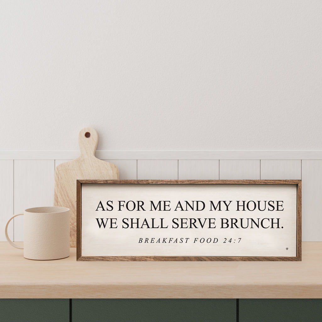 Breakfast Food 24 7 White 24x8 / White