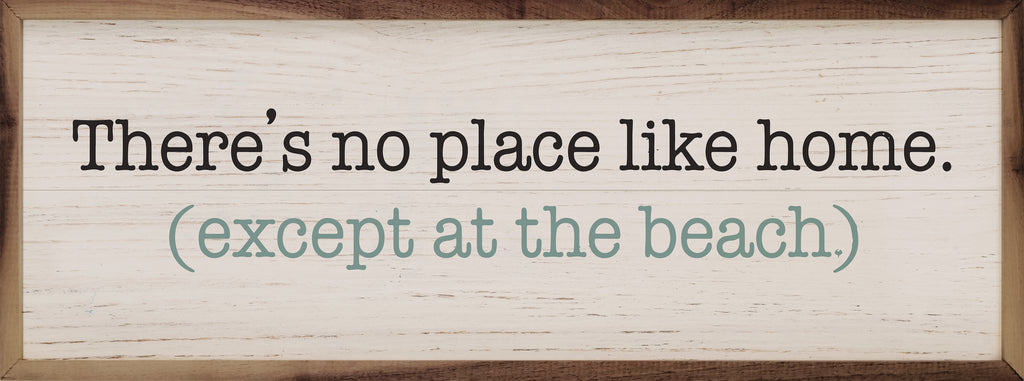 Except At The Beach Blue Whitewash 24x8 / Whitewash