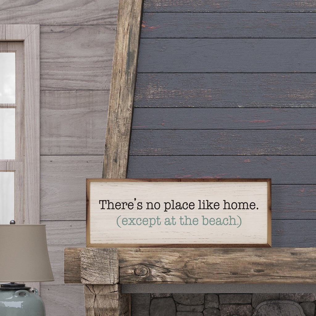 Except At The Beach Blue Whitewash 24x8 / Whitewash