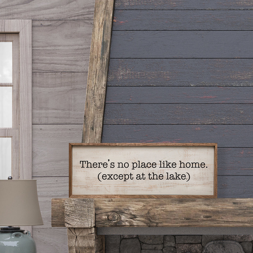 Except The Lake Whitewash 24x8 / Whitewash