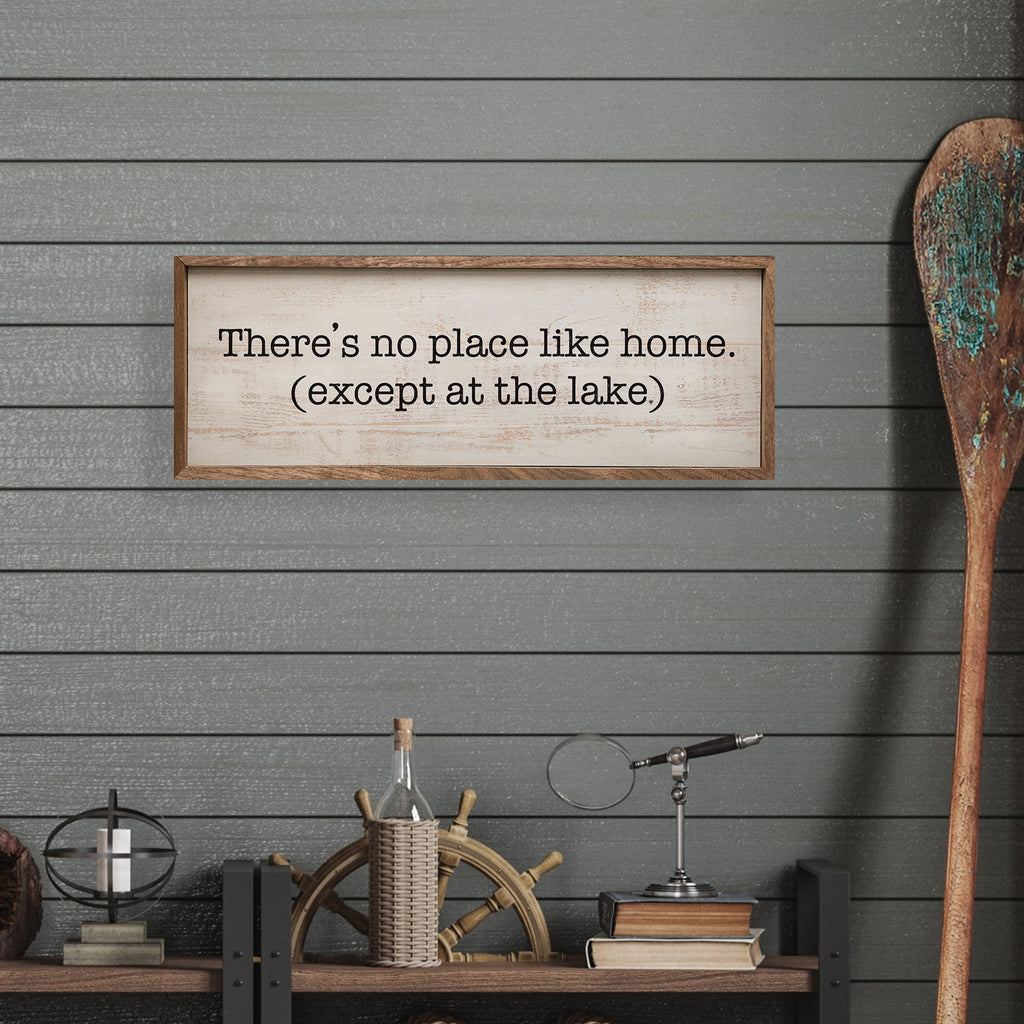 Except The Lake Whitewash 24x8 / Whitewash