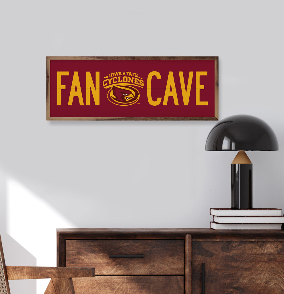 Fan Cave Iowa State 24x8 / Red