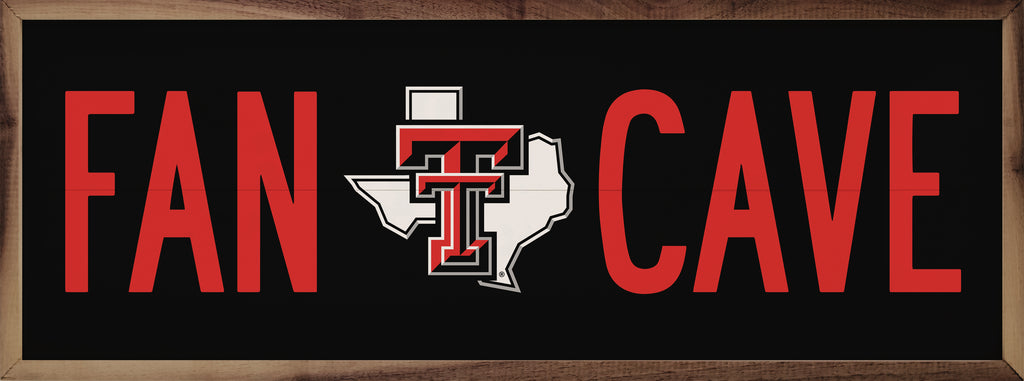 Fan Cave Texas Tech 24x8 / Black