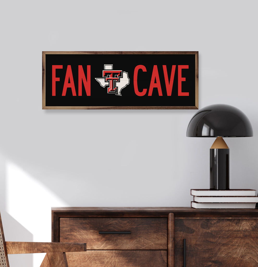 Fan Cave Texas Tech 24x8 / Black