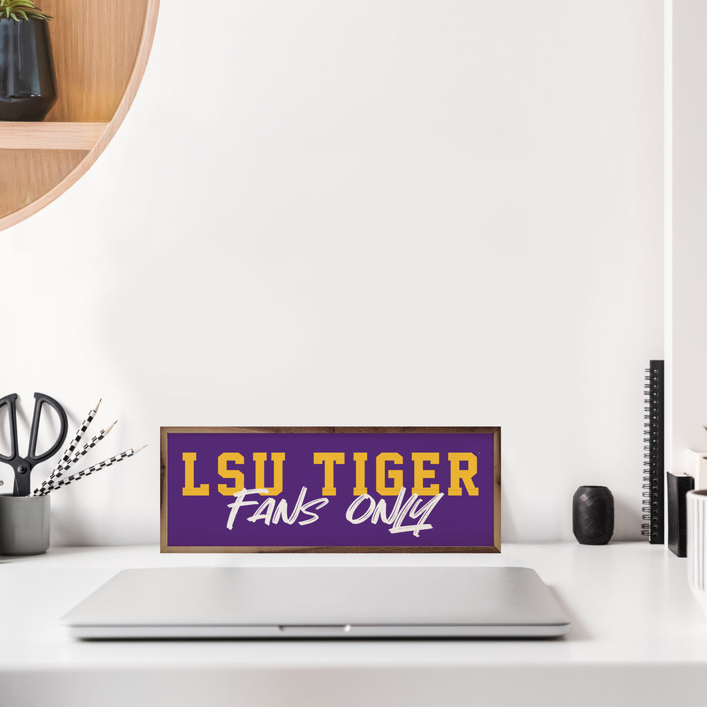 Fans Only LSU 24x8 / Purple