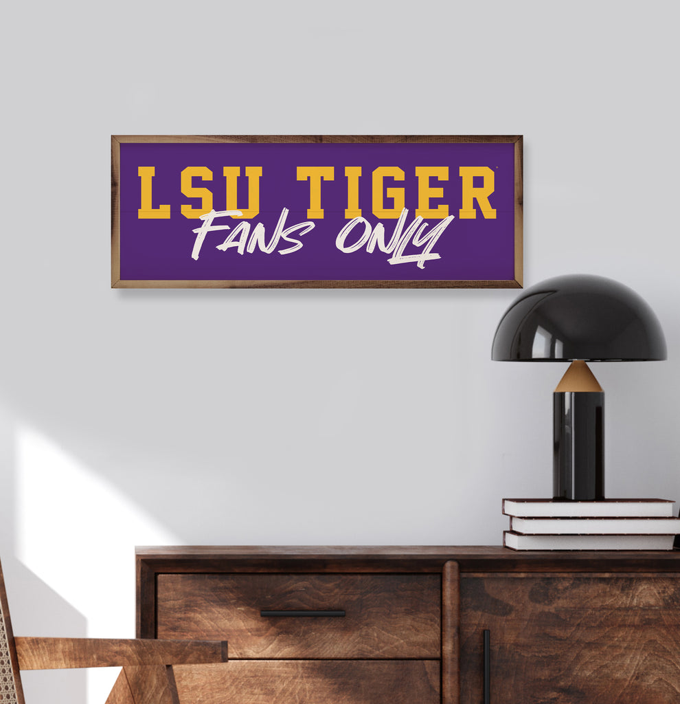 Fans Only LSU 24x8 / Purple