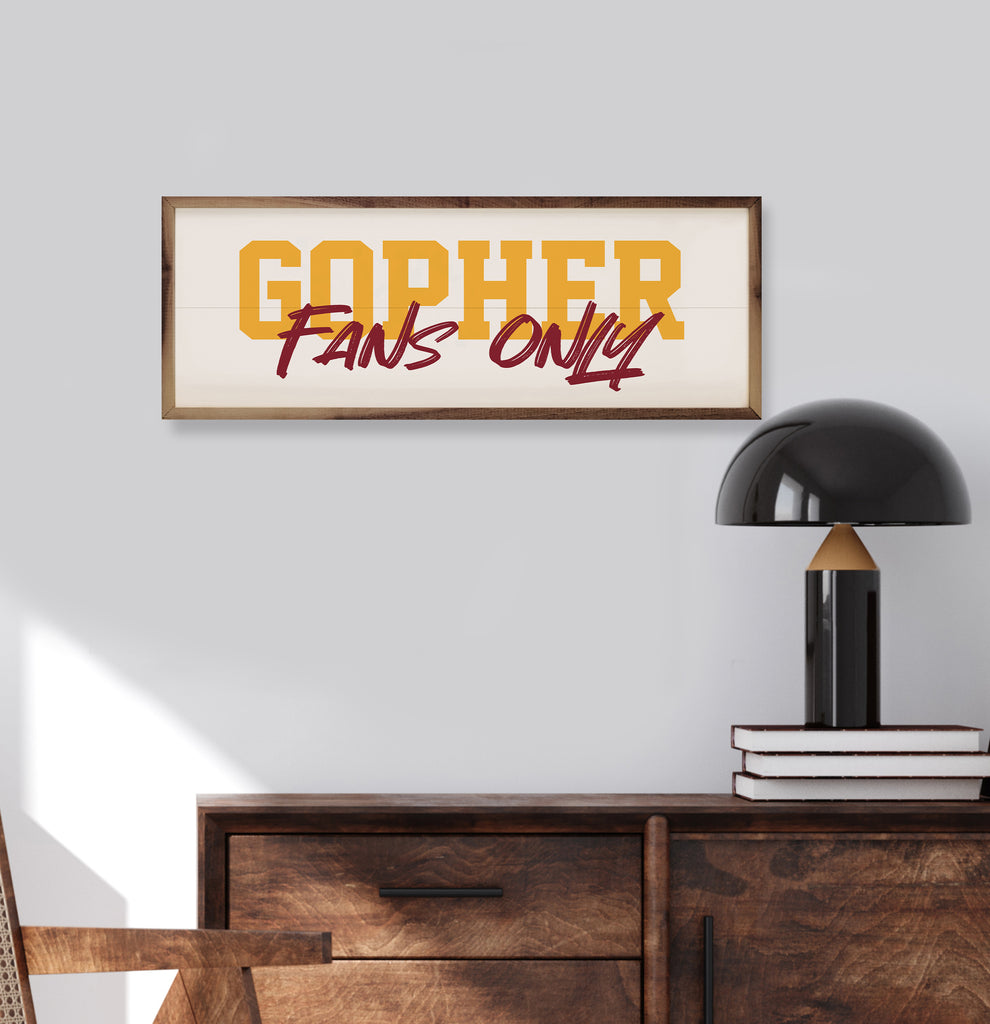 Fans Only Minnesota 24x8 / White