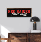Fans Only Texas Tech 24x8 / Black