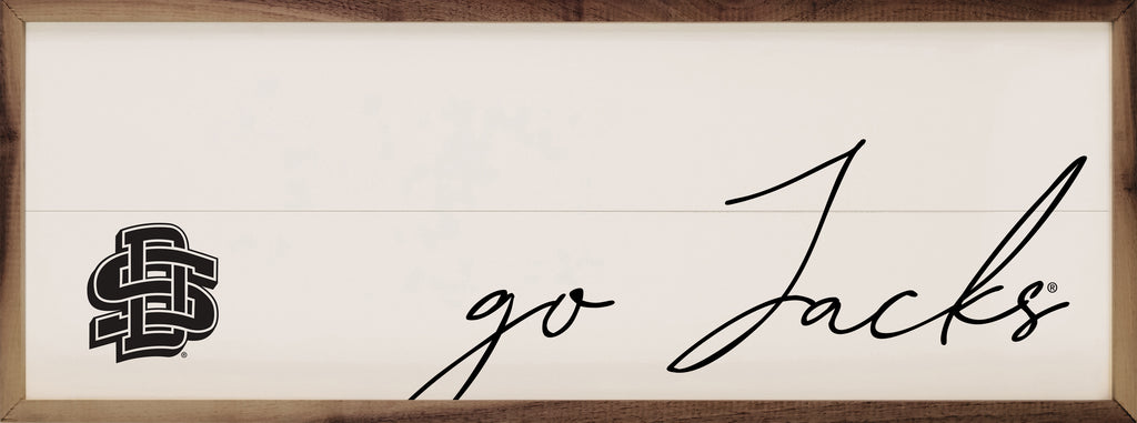 Go Script South Dakota State 24x8 / White
