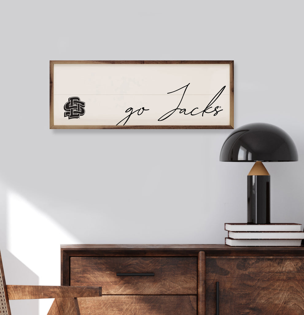 Go Script South Dakota State 24x8 / White