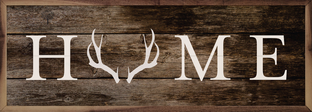 Home Antlers Brown 24x8 / Brown