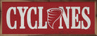 Horizontal Logo Iowa State 24x8 / Red