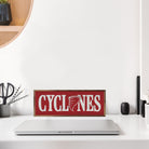 Horizontal Logo Iowa State 24x8 / Red