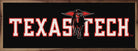 Horizontal Logo Texas Tech 24x8 / Black