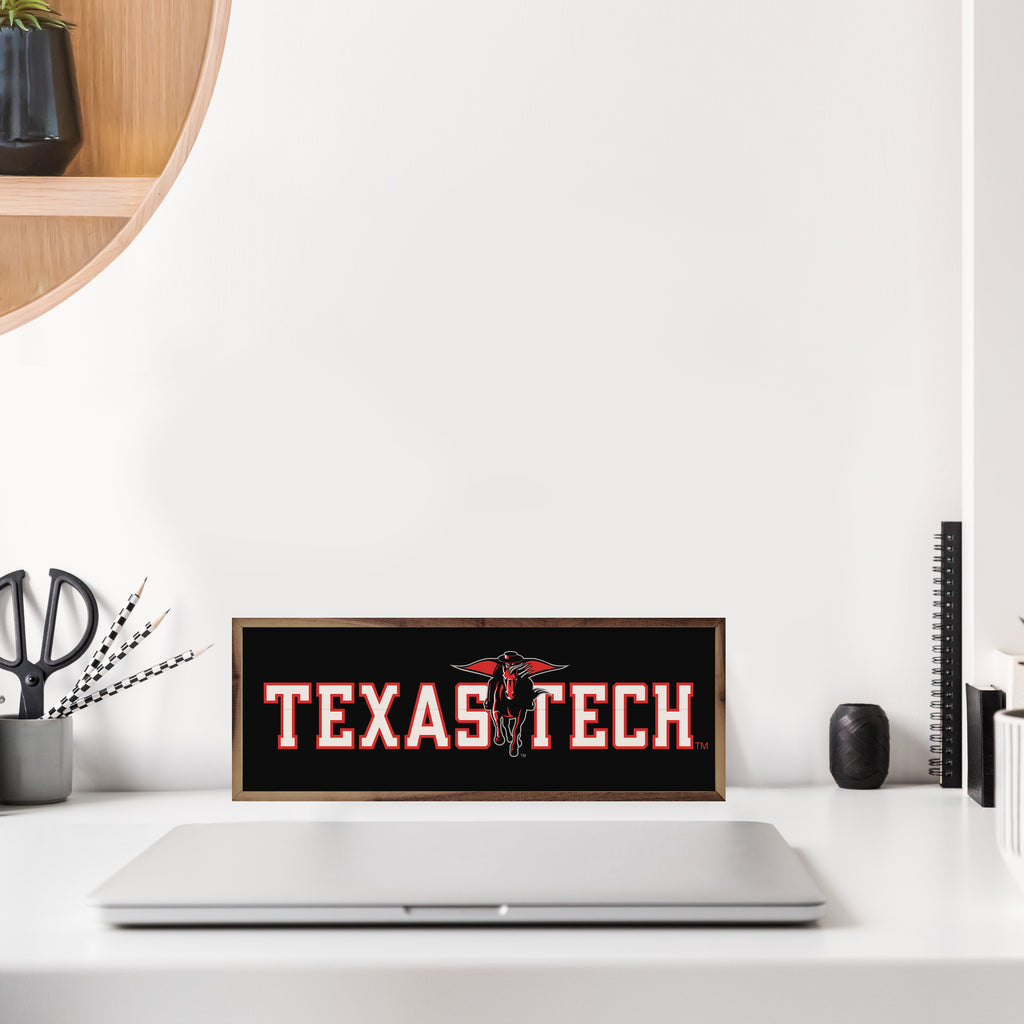 Horizontal Logo Texas Tech 24x8 / Black