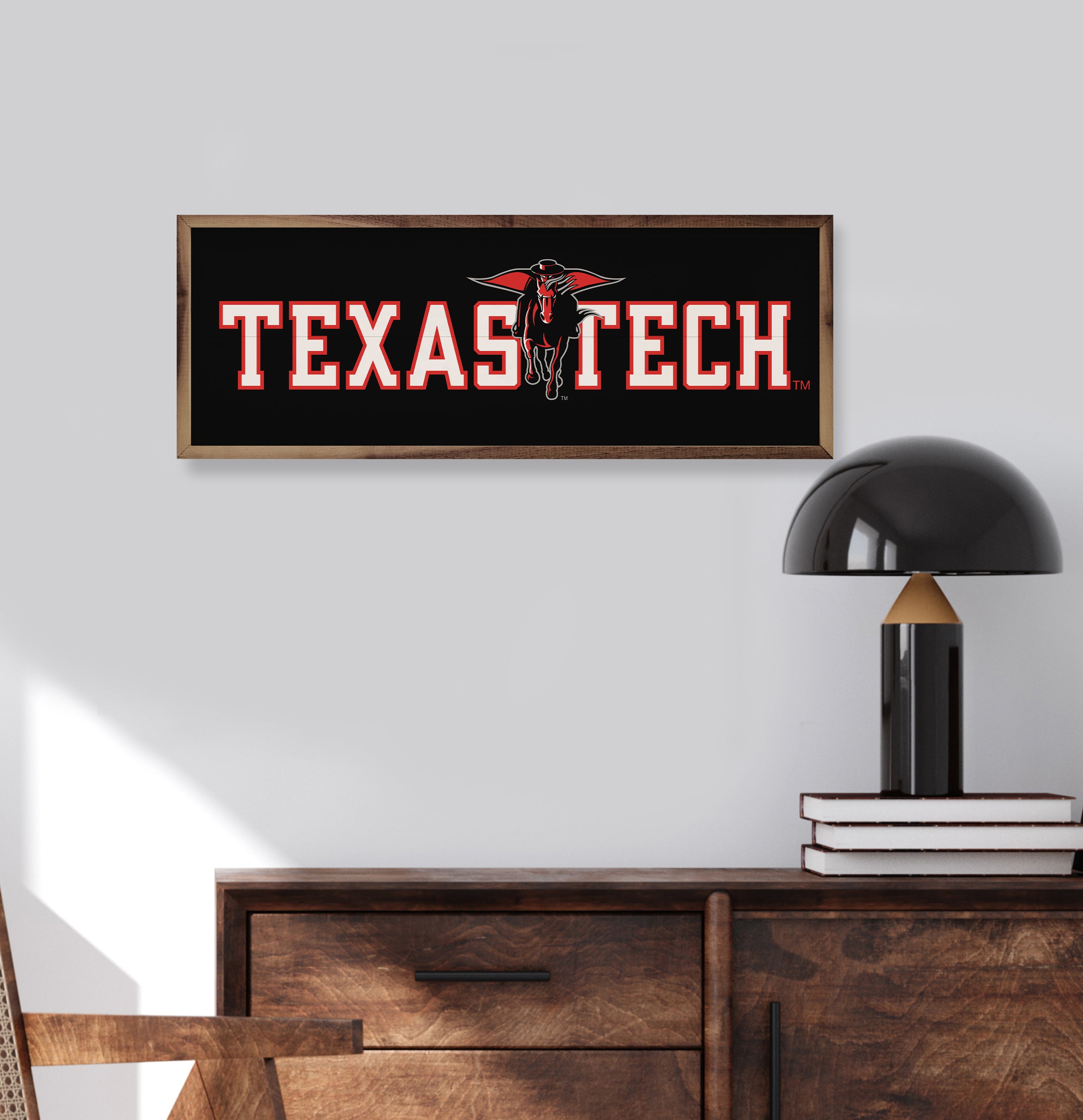 Horizontal Logo Texas Tech 24x8 / Black