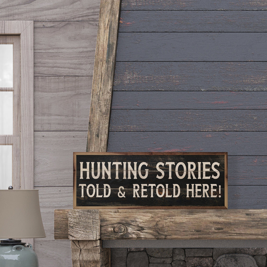 Hunting Stories Black 24x8 / Black