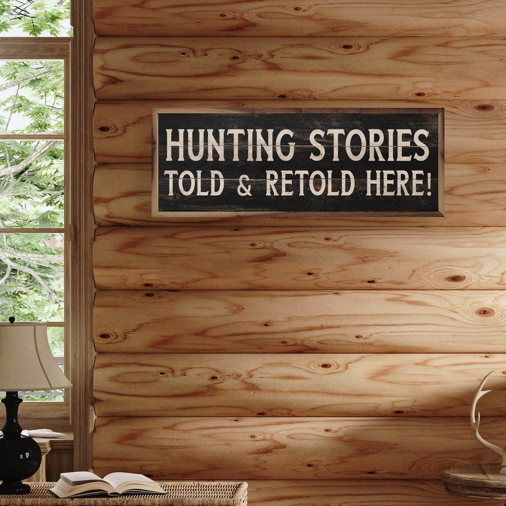 Hunting Stories Black 24x8 / Black