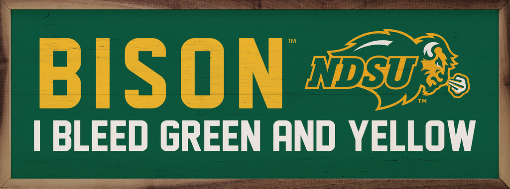 I Bleed NDSU 24x8 / Green