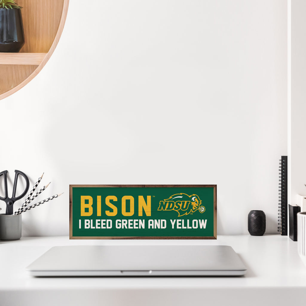 I Bleed NDSU 24x8 / Green