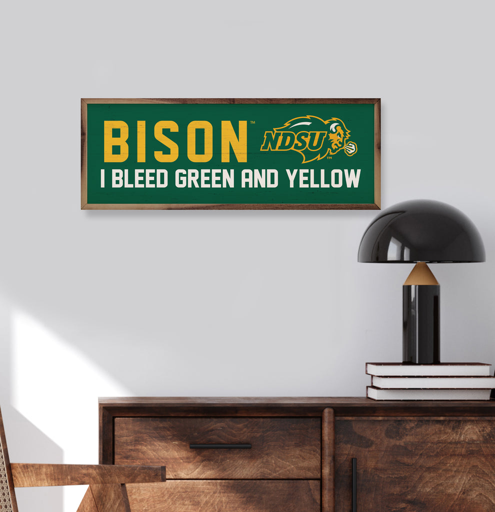 I Bleed NDSU 24x8 / Green